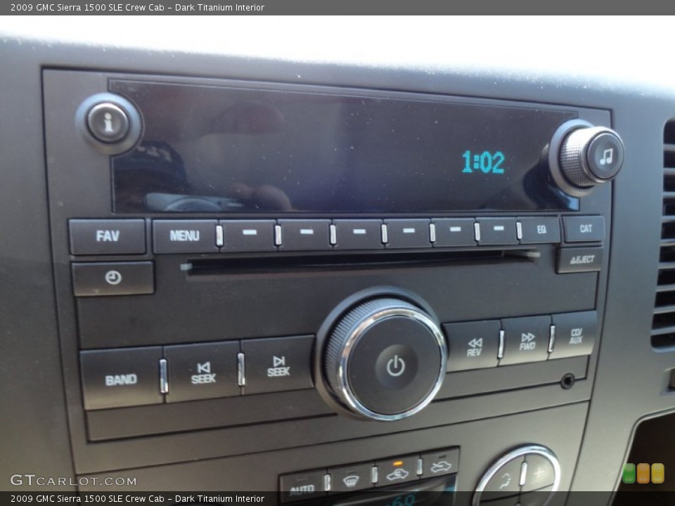 Dark Titanium Interior Audio System for the 2009 GMC Sierra 1500 SLE Crew Cab #54727657