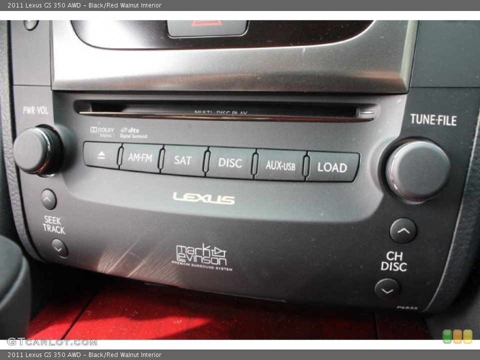 Black/Red Walnut Interior Audio System for the 2011 Lexus GS 350 AWD #54727696