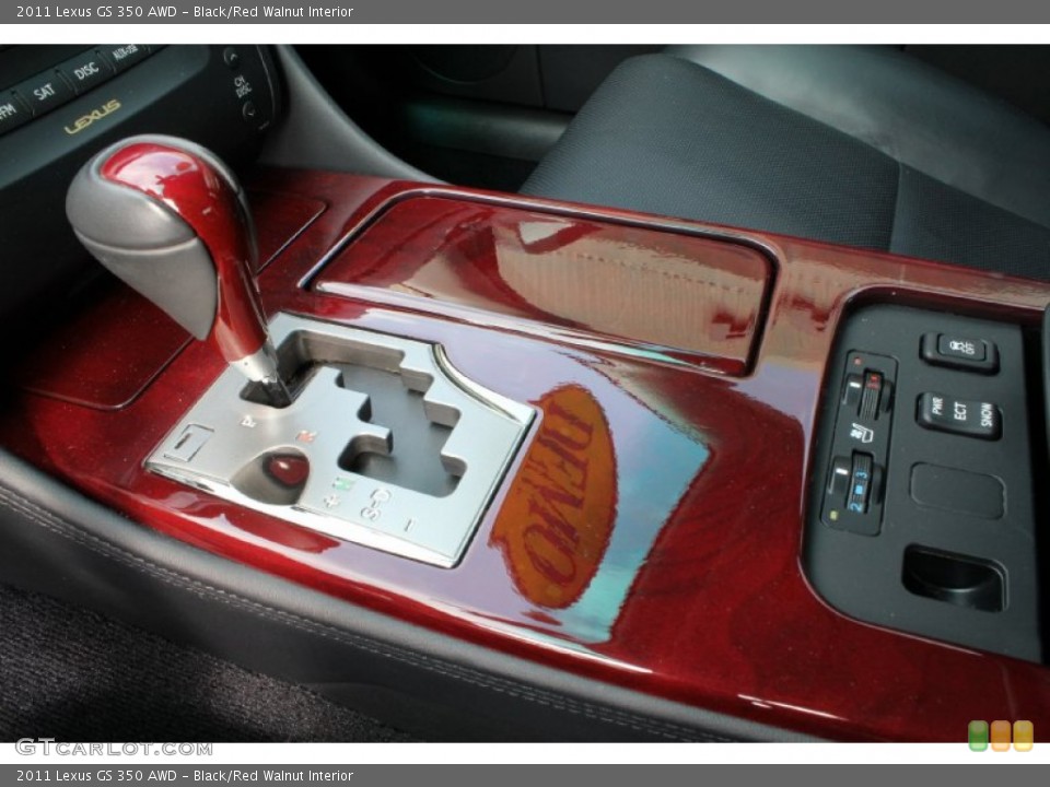 Black/Red Walnut Interior Transmission for the 2011 Lexus GS 350 AWD #54727702