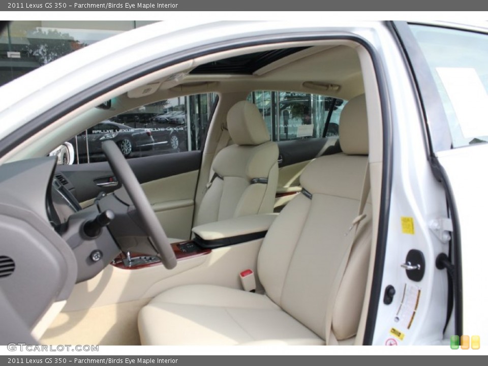 Parchment/Birds Eye Maple Interior Photo for the 2011 Lexus GS 350 #54727777
