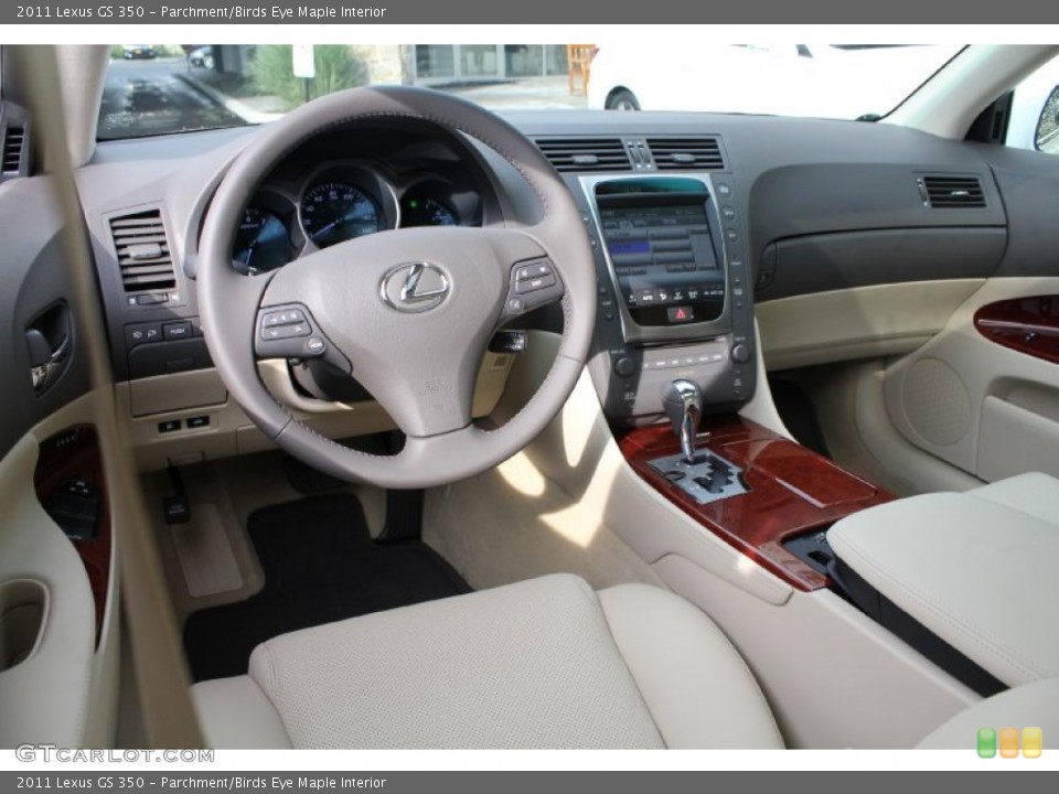 Parchment/Birds Eye Maple Interior Photo for the 2011 Lexus GS 350 #54727786