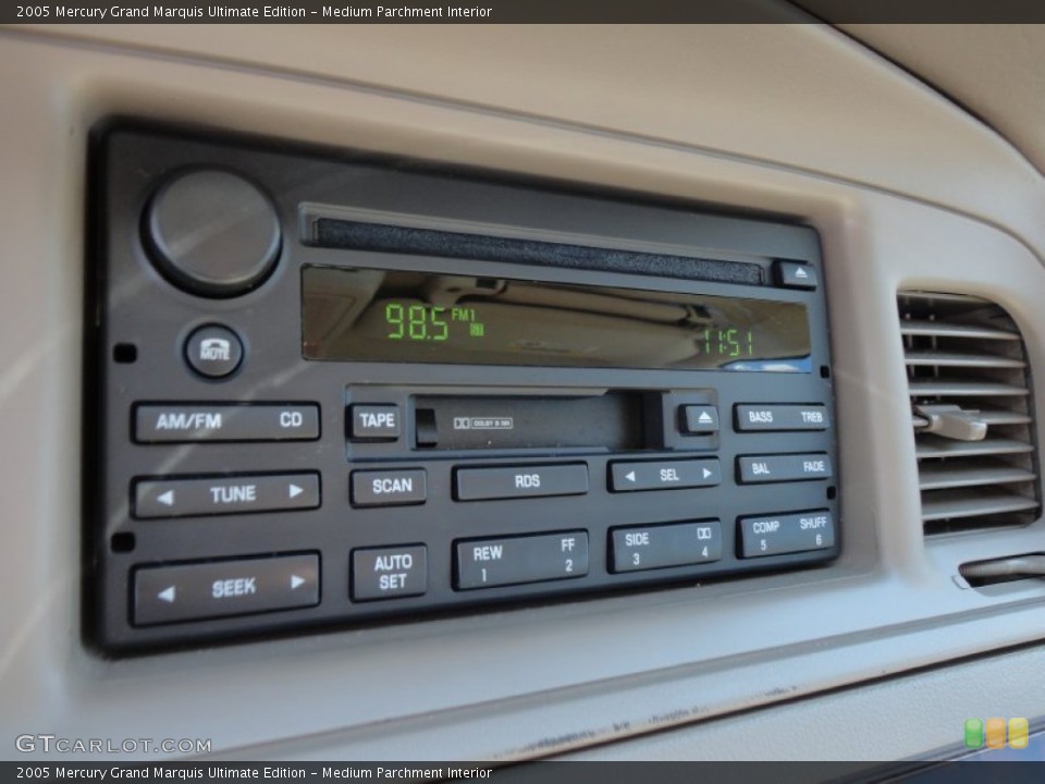 Medium Parchment Interior Audio System for the 2005 Mercury Grand Marquis Ultimate Edition #54727975