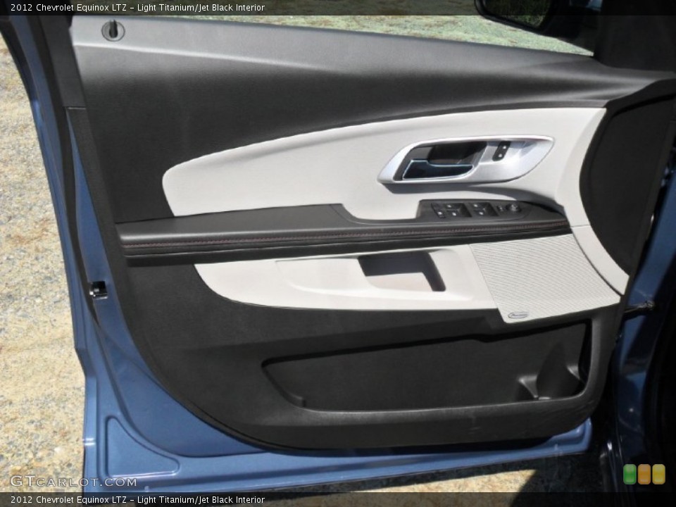 Light Titanium/Jet Black Interior Door Panel for the 2012 Chevrolet Equinox LTZ #54728504