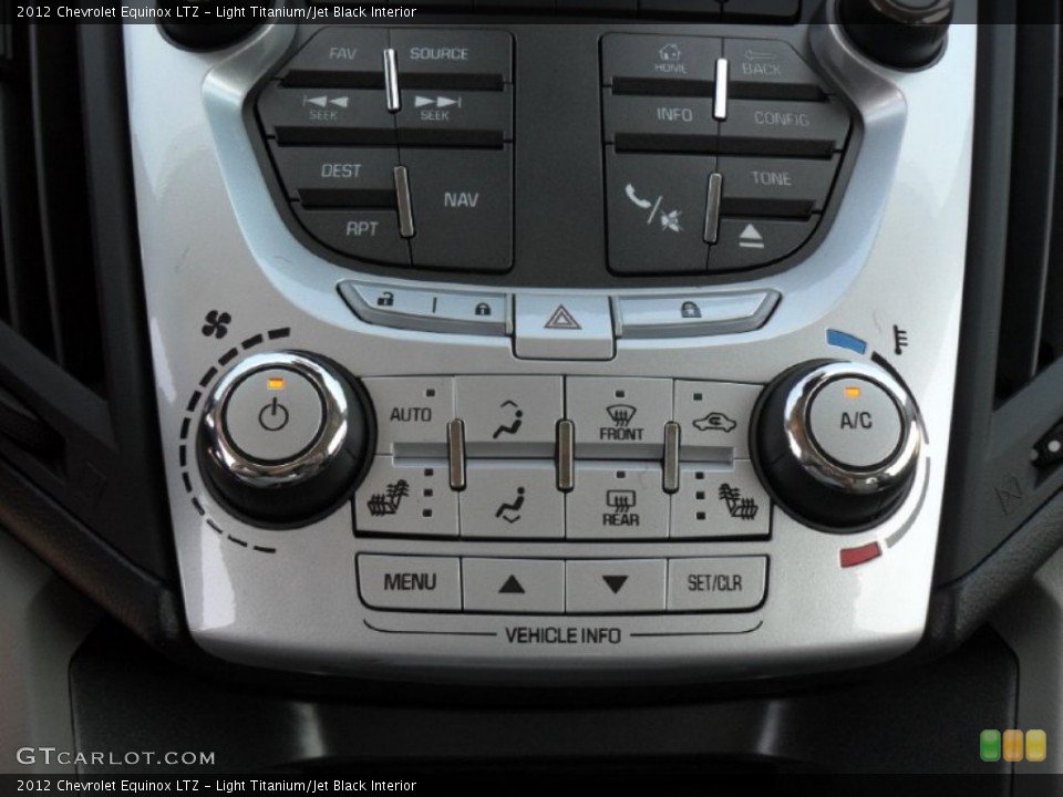Light Titanium/Jet Black Interior Controls for the 2012 Chevrolet Equinox LTZ #54728518