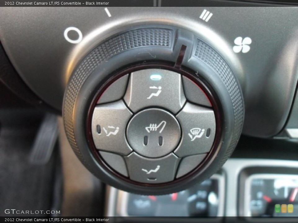 Black Interior Controls for the 2012 Chevrolet Camaro LT/RS Convertible #54728665