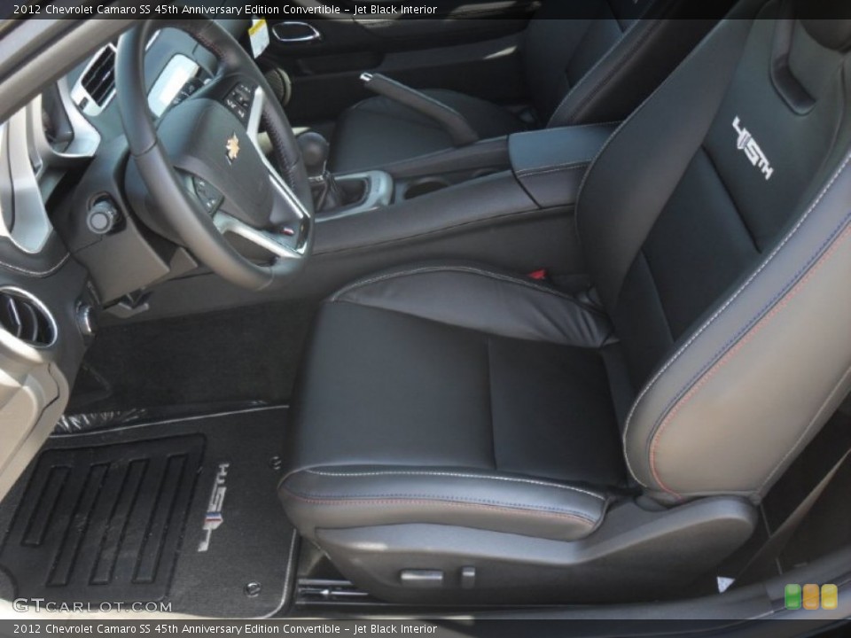 Jet Black Interior Photo for the 2012 Chevrolet Camaro SS 45th Anniversary Edition Convertible #54728959