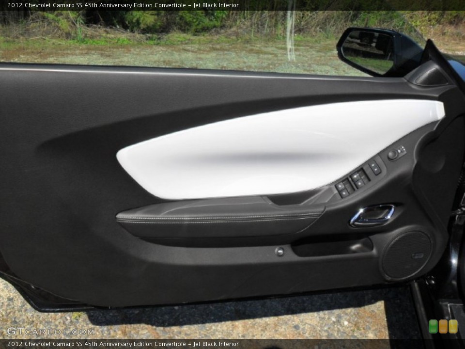 Jet Black Interior Door Panel for the 2012 Chevrolet Camaro SS 45th Anniversary Edition Convertible #54728965