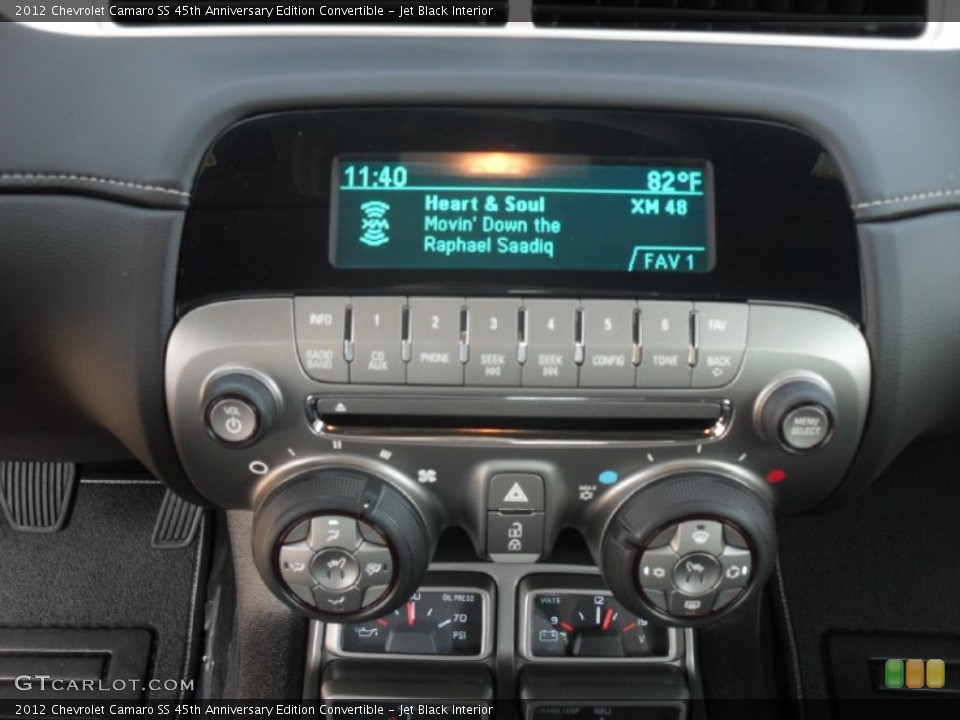 Jet Black Interior Audio System for the 2012 Chevrolet Camaro SS 45th Anniversary Edition Convertible #54728974