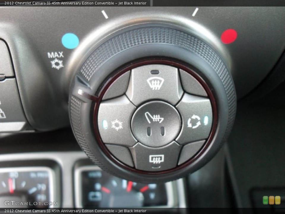 Jet Black Interior Controls for the 2012 Chevrolet Camaro SS 45th Anniversary Edition Convertible #54728980