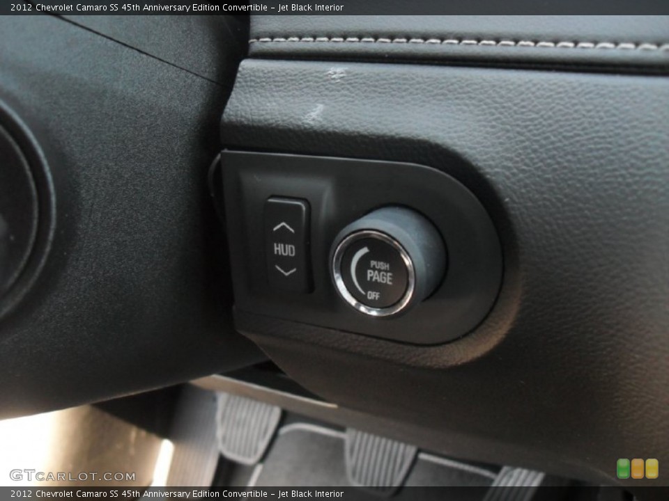 Jet Black Interior Controls for the 2012 Chevrolet Camaro SS 45th Anniversary Edition Convertible #54728986