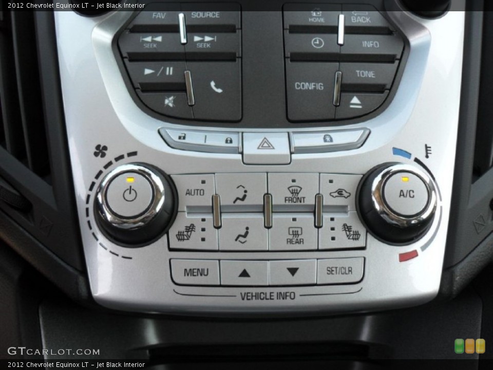 Jet Black Interior Controls for the 2012 Chevrolet Equinox LT #54729139
