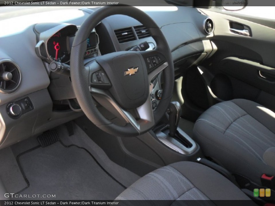Dark Pewter/Dark Titanium Interior Prime Interior for the 2012 Chevrolet Sonic LT Sedan #54729367