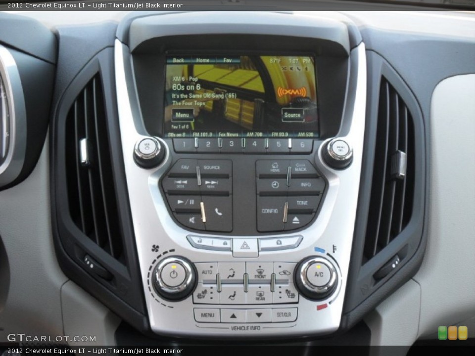 Light Titanium/Jet Black Interior Controls for the 2012 Chevrolet Equinox LT #54729427