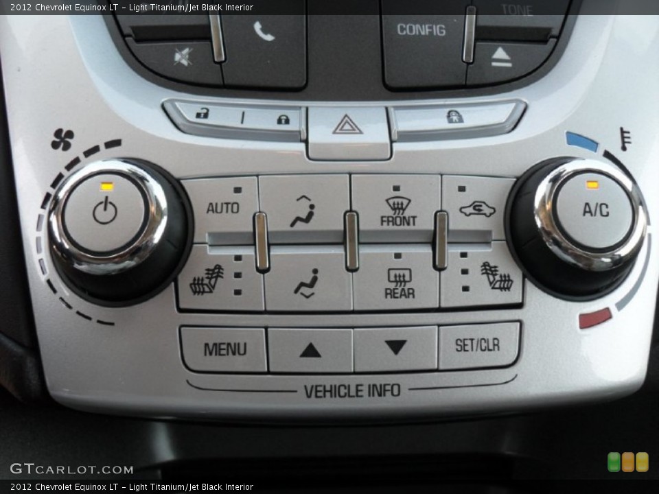 Light Titanium/Jet Black Interior Controls for the 2012 Chevrolet Equinox LT #54729433