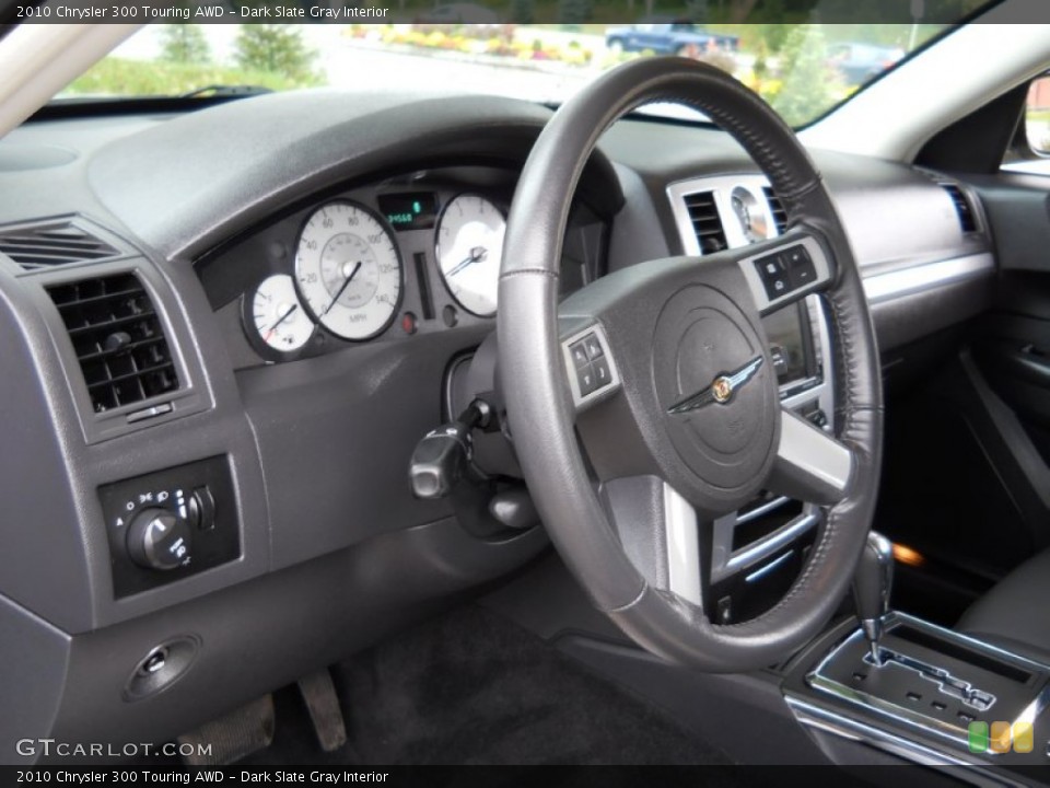 Dark Slate Gray Interior Steering Wheel for the 2010 Chrysler 300 Touring AWD #54730940