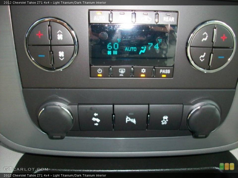 Light Titanium/Dark Titanium Interior Controls for the 2012 Chevrolet Tahoe Z71 4x4 #54731420