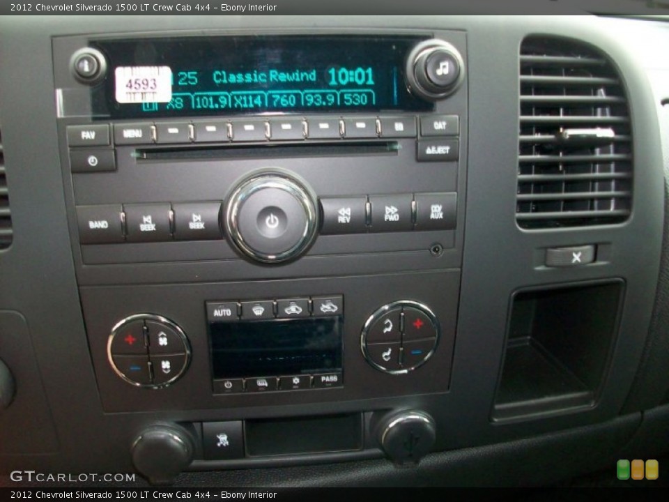 Ebony Interior Audio System for the 2012 Chevrolet Silverado 1500 LT Crew Cab 4x4 #54731549
