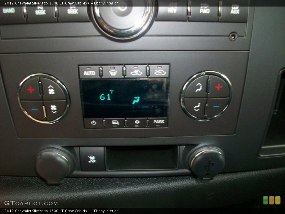 Ebony Interior Controls for the 2012 Chevrolet Silverado 1500 LT Crew Cab 4x4 #54731552
