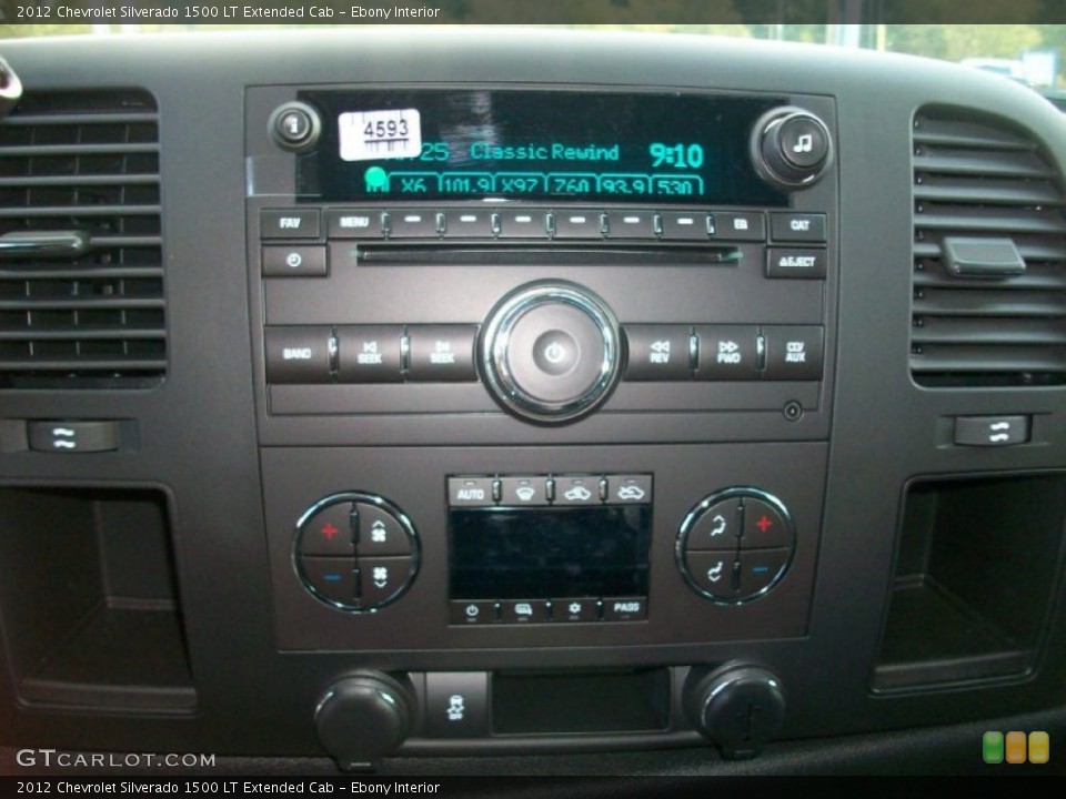 Ebony Interior Controls for the 2012 Chevrolet Silverado 1500 LT Extended Cab #54731702