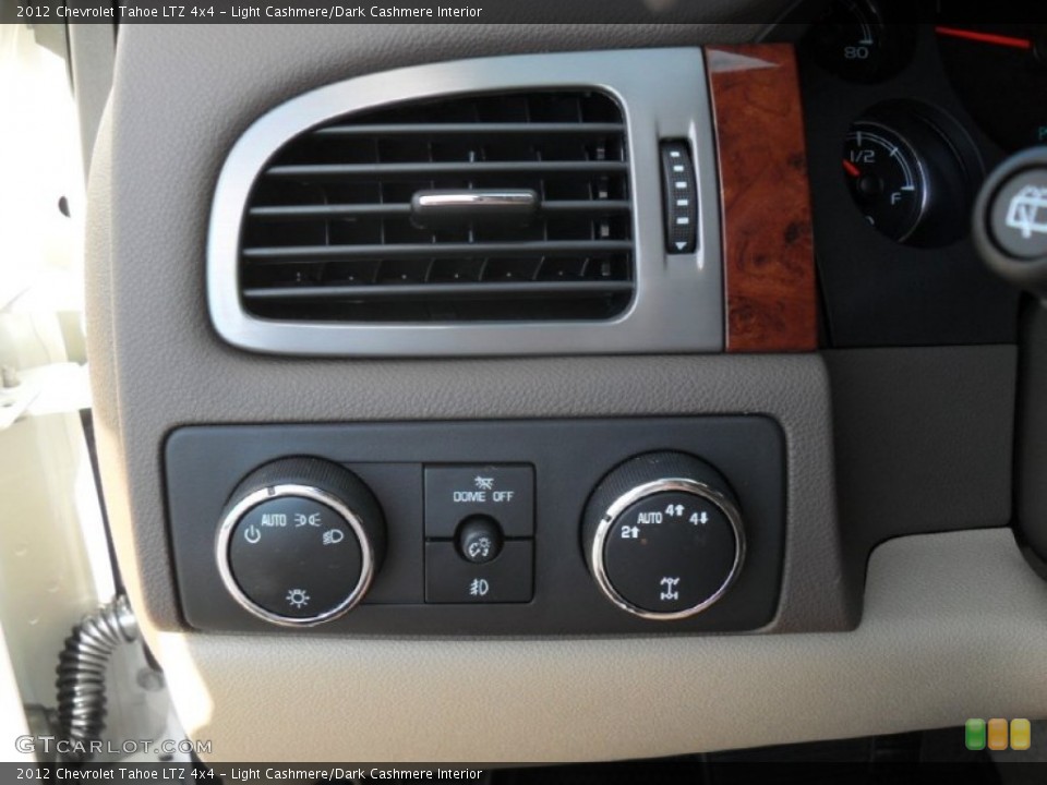 Light Cashmere/Dark Cashmere Interior Controls for the 2012 Chevrolet Tahoe LTZ 4x4 #54732104