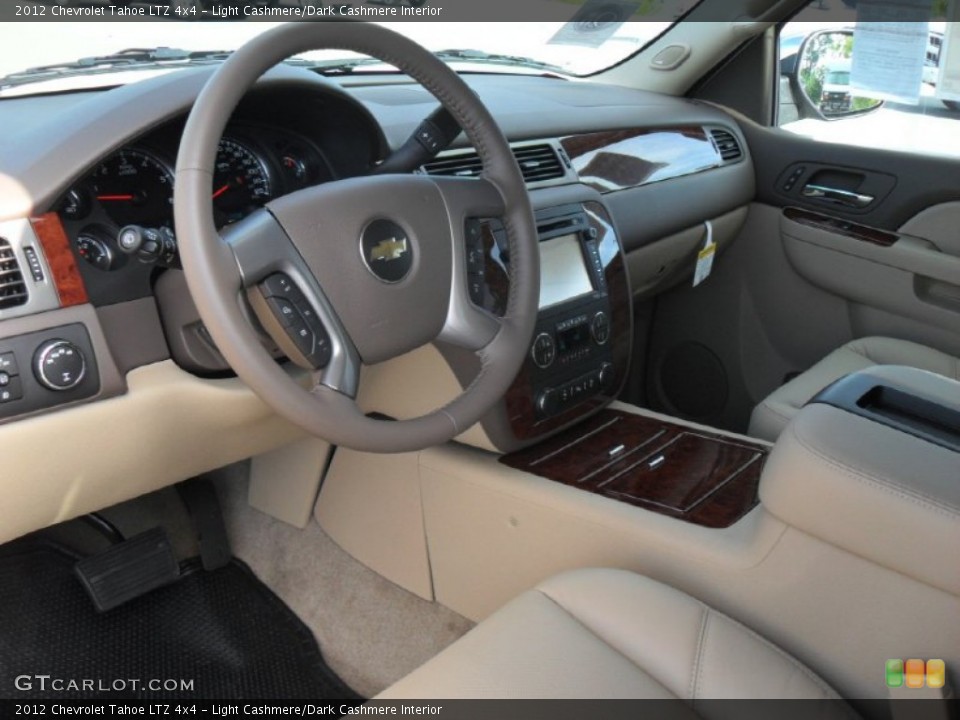 Light Cashmere/Dark Cashmere Interior Prime Interior for the 2012 Chevrolet Tahoe LTZ 4x4 #54732212