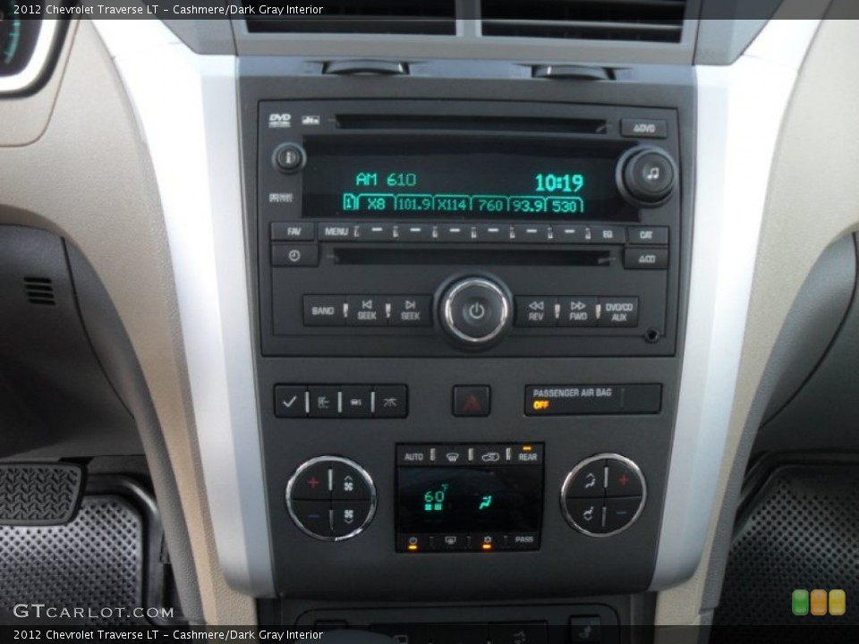 Cashmere/Dark Gray Interior Audio System for the 2012 Chevrolet Traverse LT #54732278