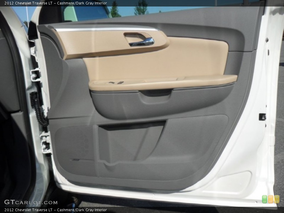 Cashmere/Dark Gray Interior Door Panel for the 2012 Chevrolet Traverse LT #54732347