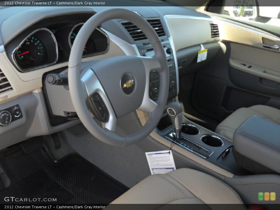 Cashmere/Dark Gray Interior Prime Interior for the 2012 Chevrolet Traverse LT #54732371
