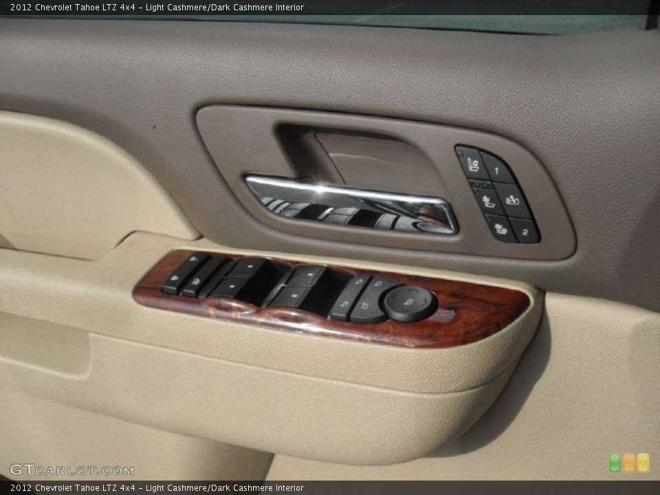 Light Cashmere/Dark Cashmere Interior Controls for the 2012 Chevrolet Tahoe LTZ 4x4 #54732701