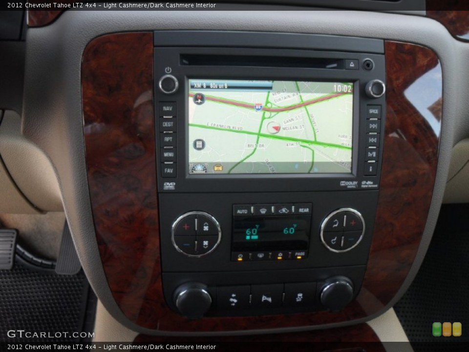 Light Cashmere/Dark Cashmere Interior Navigation for the 2012 Chevrolet Tahoe LTZ 4x4 #54732719