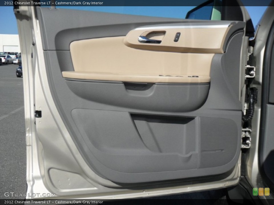 Cashmere/Dark Gray Interior Door Panel for the 2012 Chevrolet Traverse LT #54733016