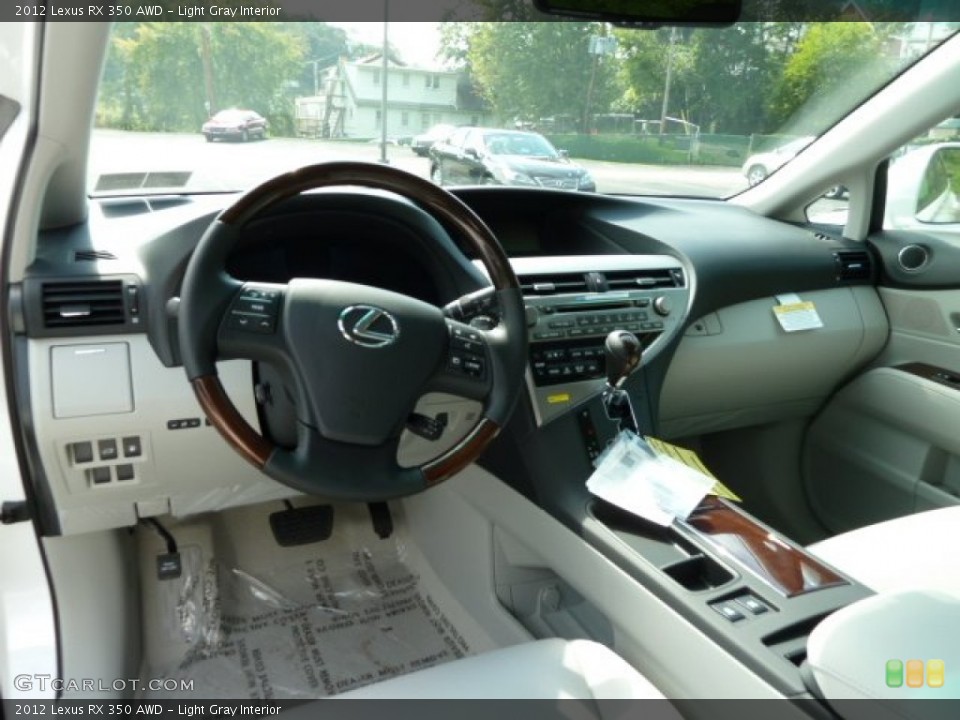 Light Gray Interior Dashboard for the 2012 Lexus RX 350 AWD #54733076