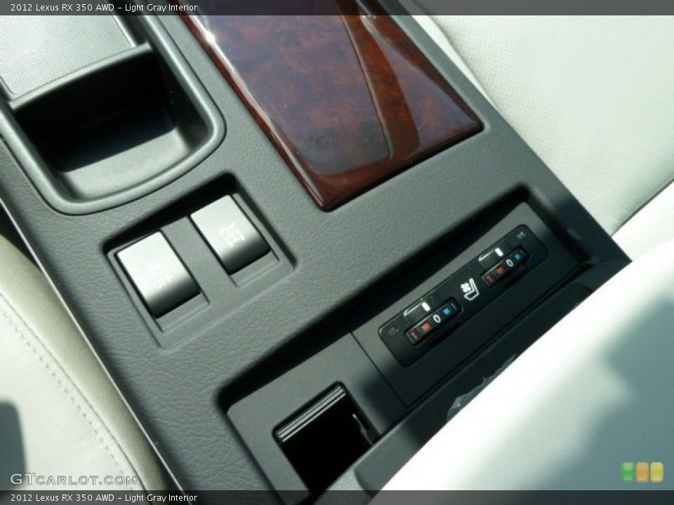 Light Gray Interior Controls for the 2012 Lexus RX 350 AWD #54733112