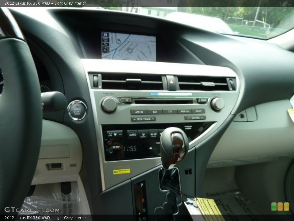 Light Gray Interior Controls for the 2012 Lexus RX 350 AWD #54733238