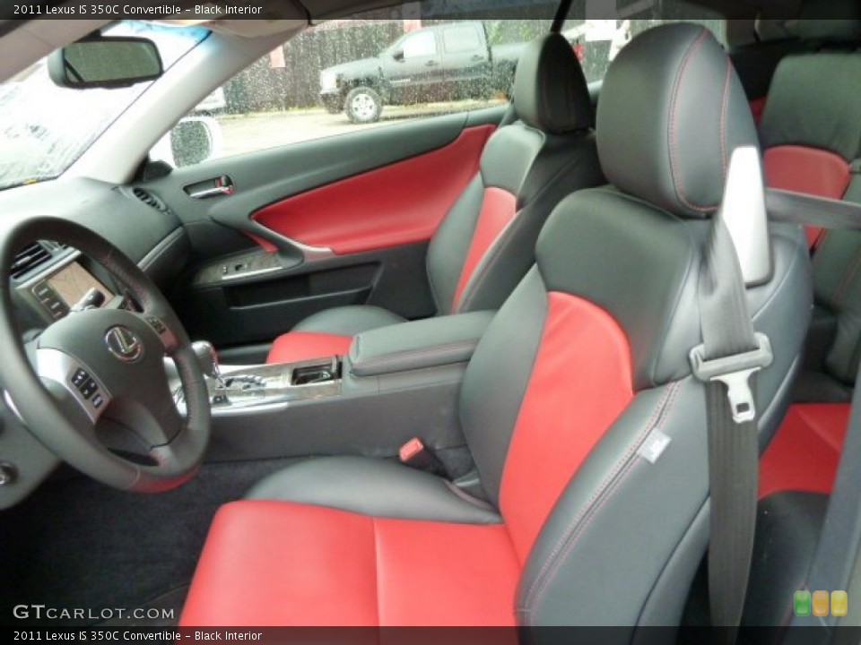 Black Interior Photo for the 2011 Lexus IS 350C Convertible #54733310