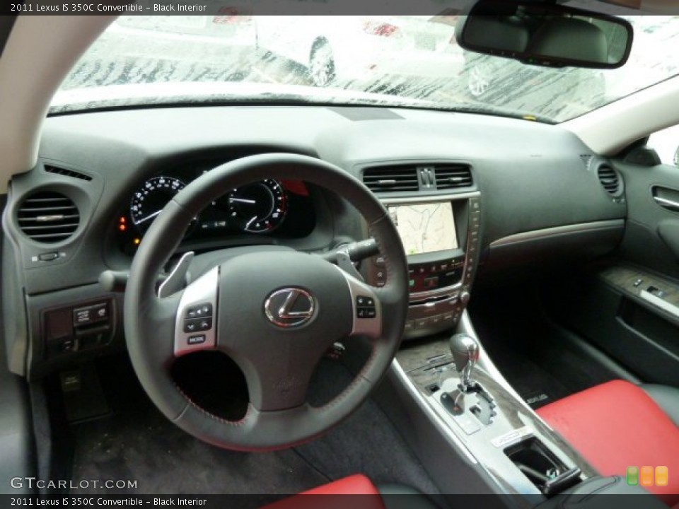 Black Interior Dashboard for the 2011 Lexus IS 350C Convertible #54733322