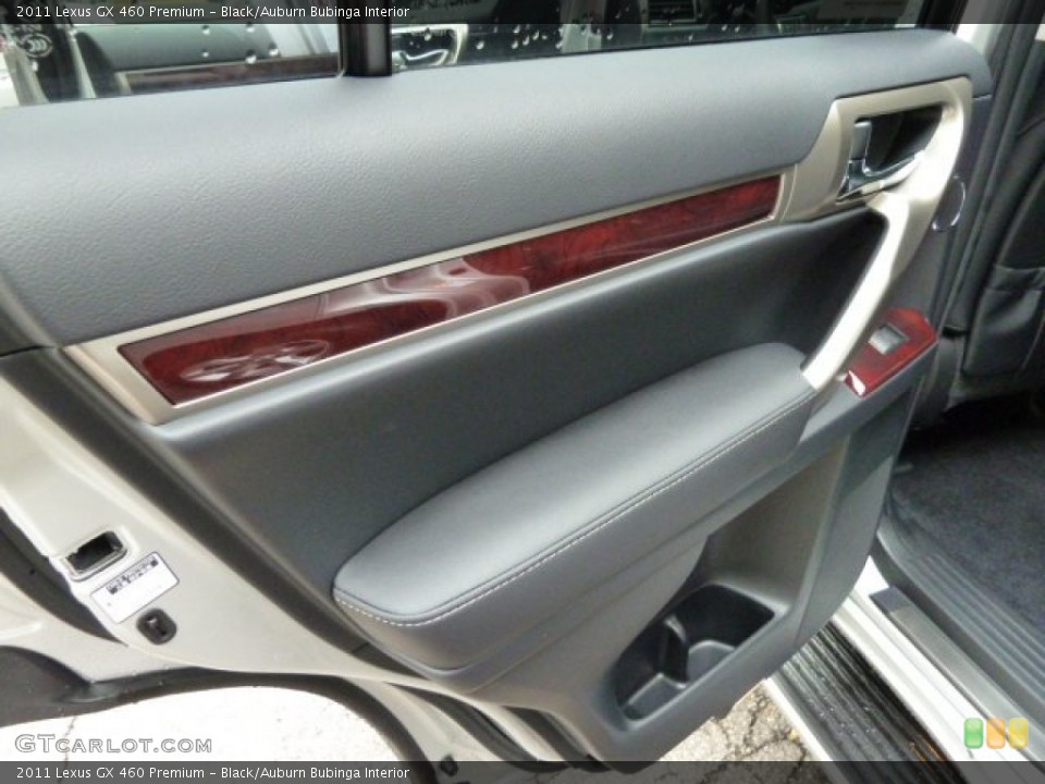 Black/Auburn Bubinga Interior Door Panel for the 2011 Lexus GX 460 Premium #54733817