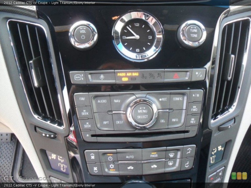 Light Titanium/Ebony Interior Controls for the 2012 Cadillac CTS -V Coupe #54733919