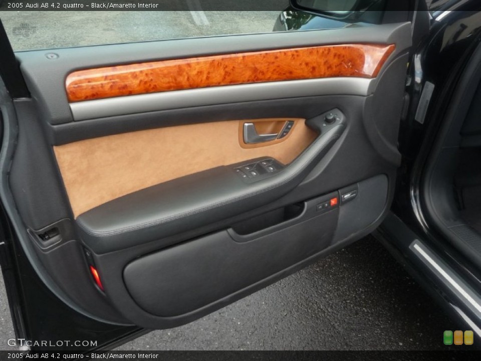 Black/Amaretto Interior Door Panel for the 2005 Audi A8 4.2 quattro #54735116
