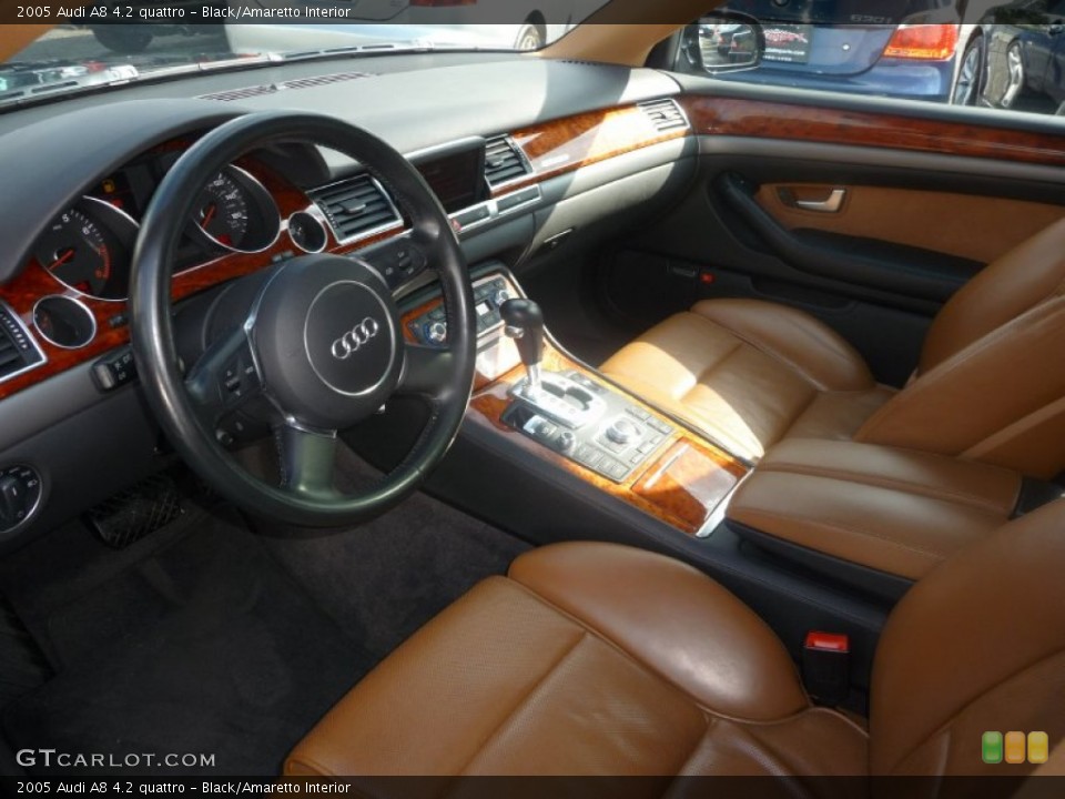 Black/Amaretto Interior Photo for the 2005 Audi A8 4.2 quattro #54735122