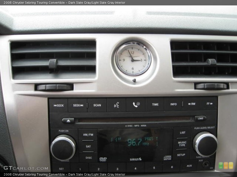 Dark Slate Gray/Light Slate Gray Interior Audio System for the 2008 Chrysler Sebring Touring Convertible #54735572