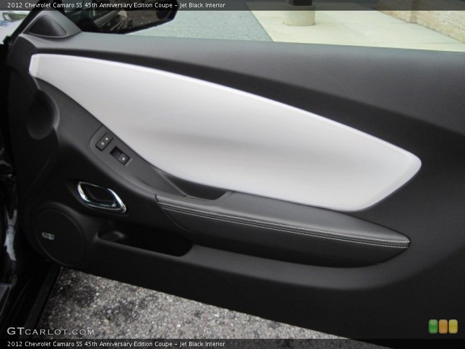 Jet Black Interior Door Panel for the 2012 Chevrolet Camaro SS 45th Anniversary Edition Coupe #54736568