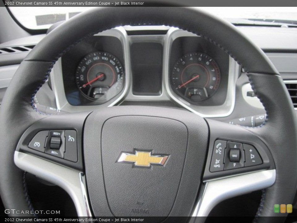 Jet Black Interior Steering Wheel for the 2012 Chevrolet Camaro SS 45th Anniversary Edition Coupe #54736598