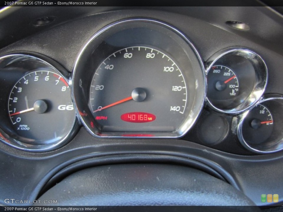 Ebony/Morocco Interior Gauges for the 2007 Pontiac G6 GTP Sedan #54736751