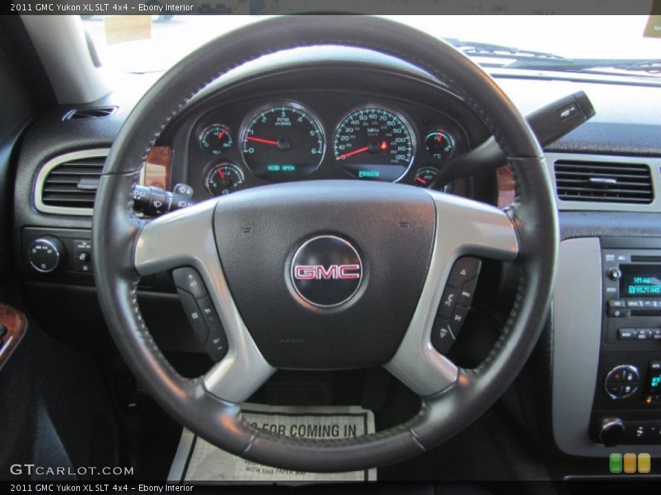 Ebony Interior Steering Wheel for the 2011 GMC Yukon XL SLT 4x4 #54736856