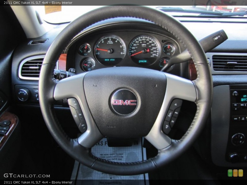 Ebony Interior Steering Wheel for the 2011 GMC Yukon XL SLT 4x4 #54736988