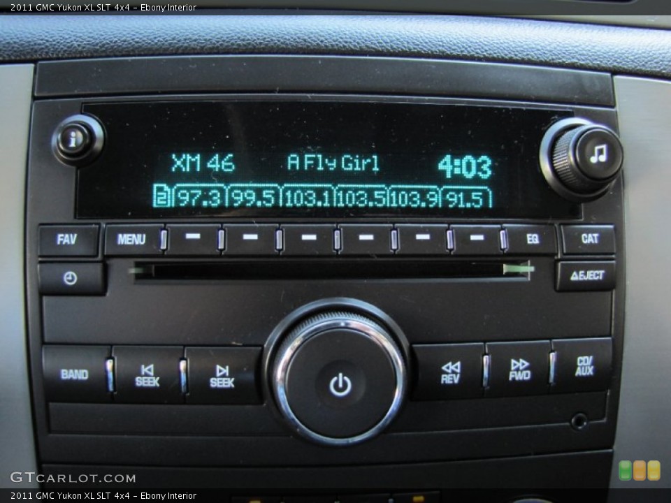 Ebony Interior Audio System for the 2011 GMC Yukon XL SLT 4x4 #54737015