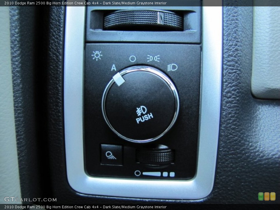 Dark Slate/Medium Graystone Interior Controls for the 2010 Dodge Ram 2500 Big Horn Edition Crew Cab 4x4 #54737351