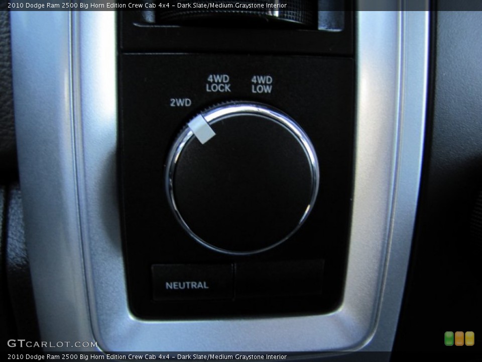 Dark Slate/Medium Graystone Interior Controls for the 2010 Dodge Ram 2500 Big Horn Edition Crew Cab 4x4 #54737354