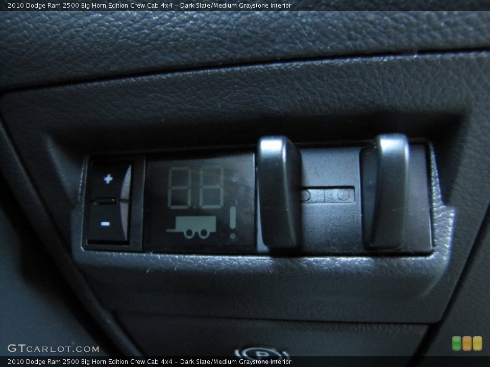 Dark Slate/Medium Graystone Interior Controls for the 2010 Dodge Ram 2500 Big Horn Edition Crew Cab 4x4 #54737357